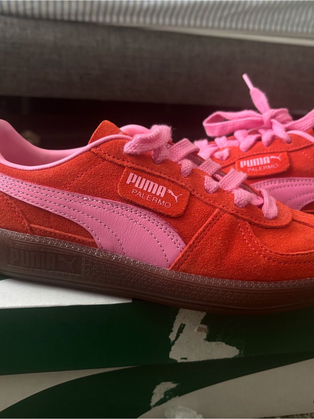 Puma Palermo Sneakers - Red & Pink